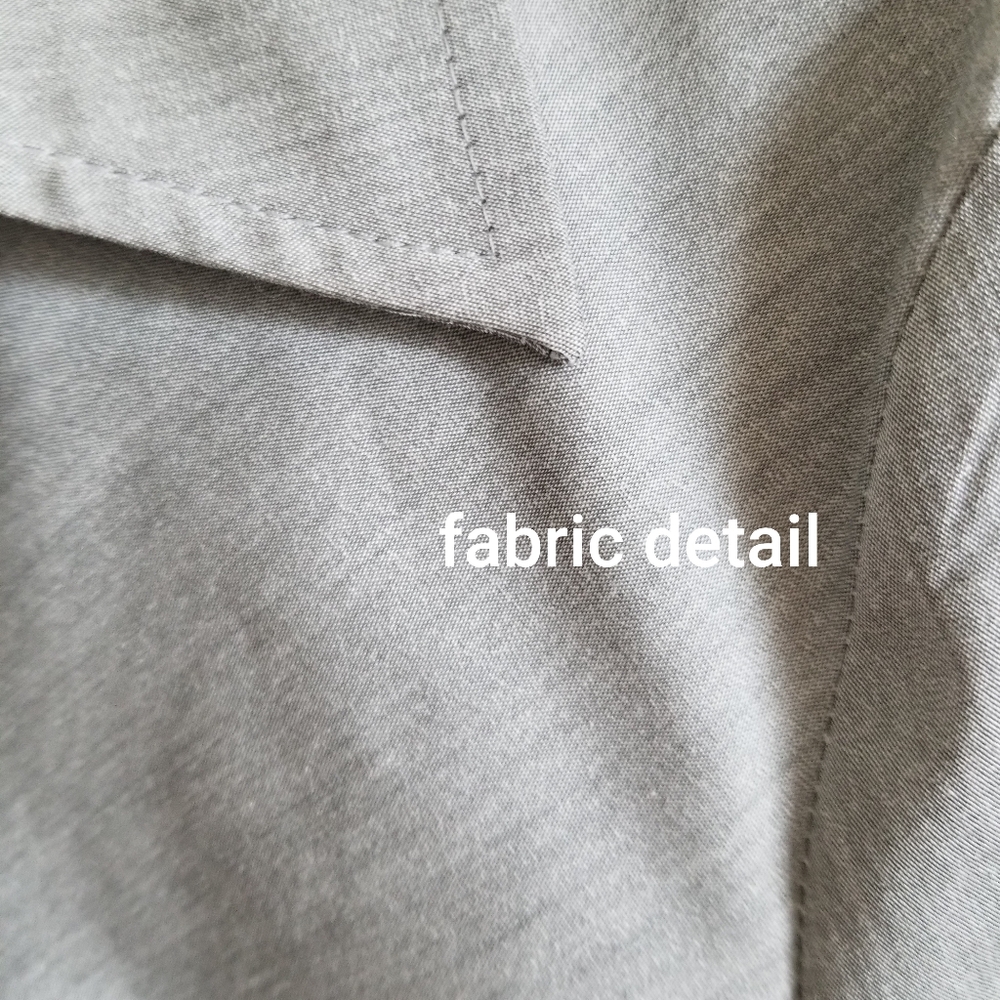 Worthington Silver Button Down Shirt Size 10 - Picture 4 of 7